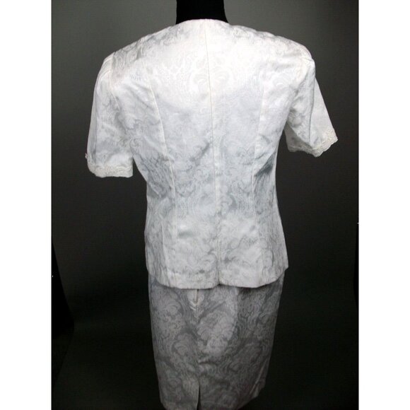 Vintage Kathie Lee Plaza South Skirt Jacket Mom Suit size 10 1990’s - Picture 4 of 5